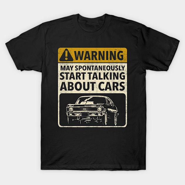 Funny Car Art For Men Automobile Engine Garage Technician T-Shirt by ruffianlouse